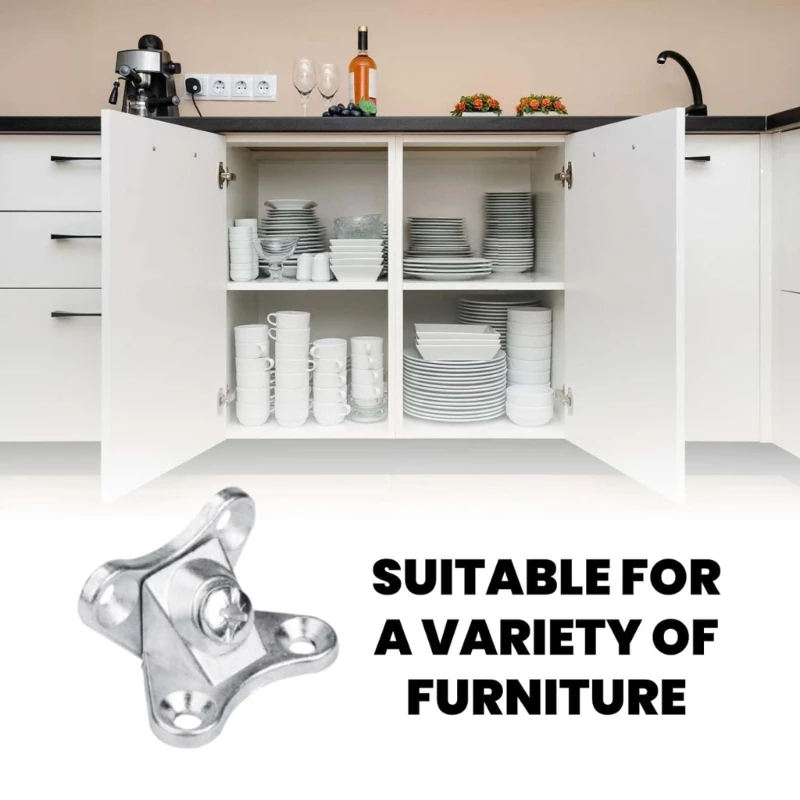 20 Pcs Zinc Alloy Butterfly Corner Code Removable Corner Brace Metal Right Angles Brackets Furniture Hardware Durable