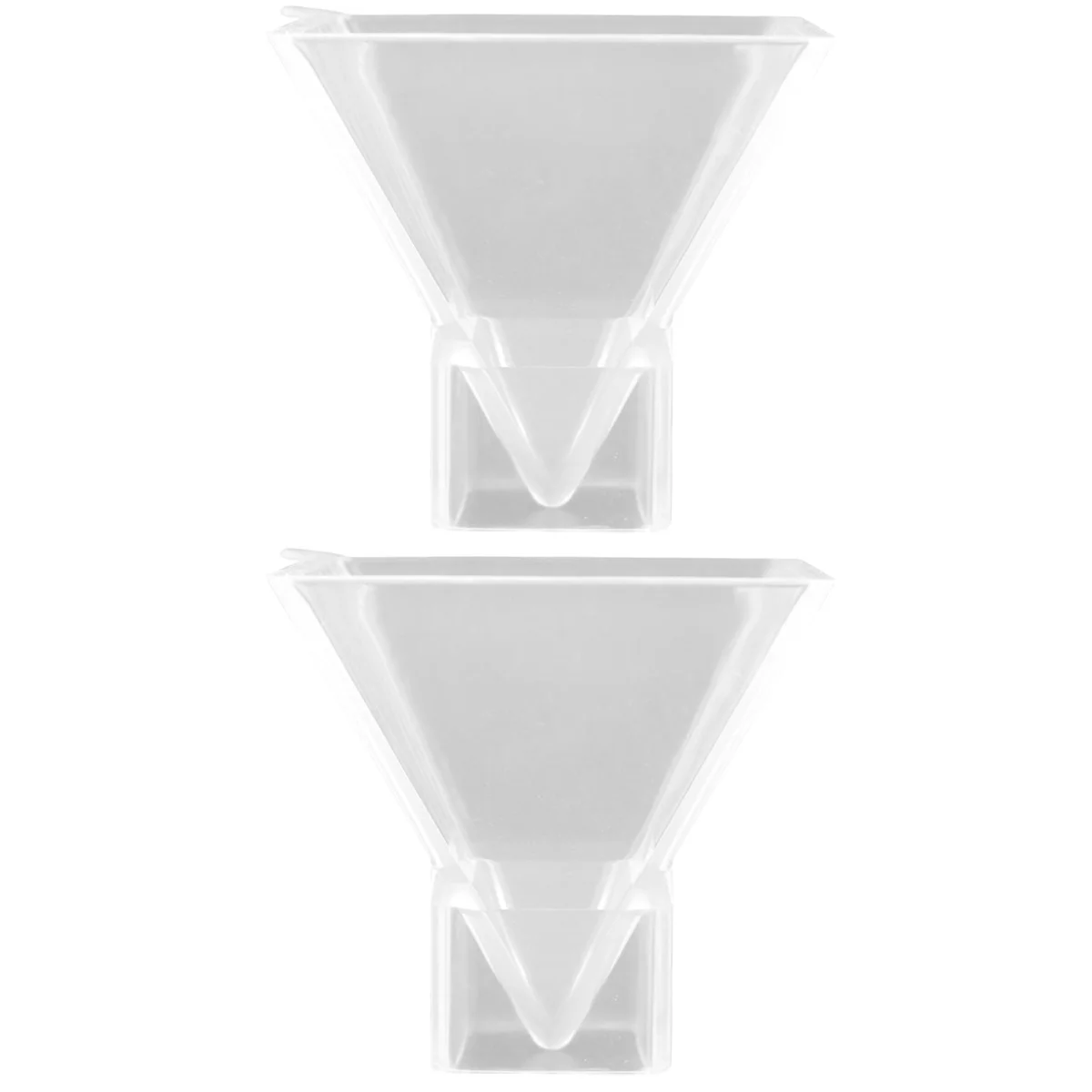

2 PCS Pyramid Mold Casting Clear Liquid Epoxy Ornament Silicone DIY Craft Silica Gel Flexible