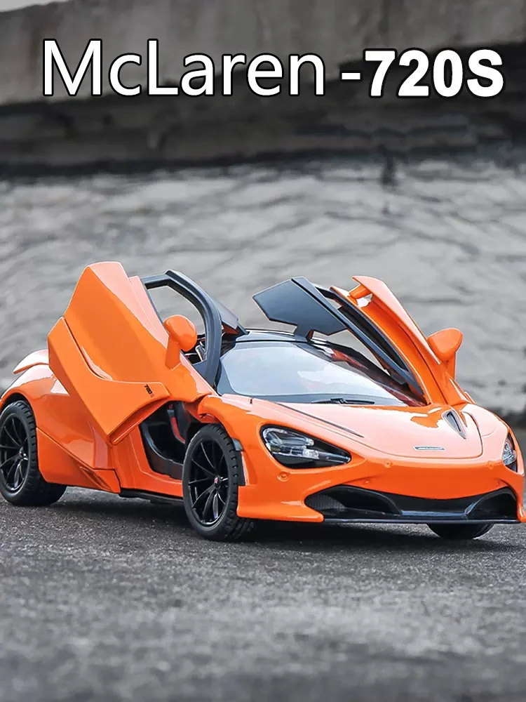 

Новинка, модель автомобиля Mclaren 720s 1:24 из сплава, со звуком и фотографией, игрушечный автомобиль, спортивный автомобиль для мальчиков, коллекция, украшение, подарок