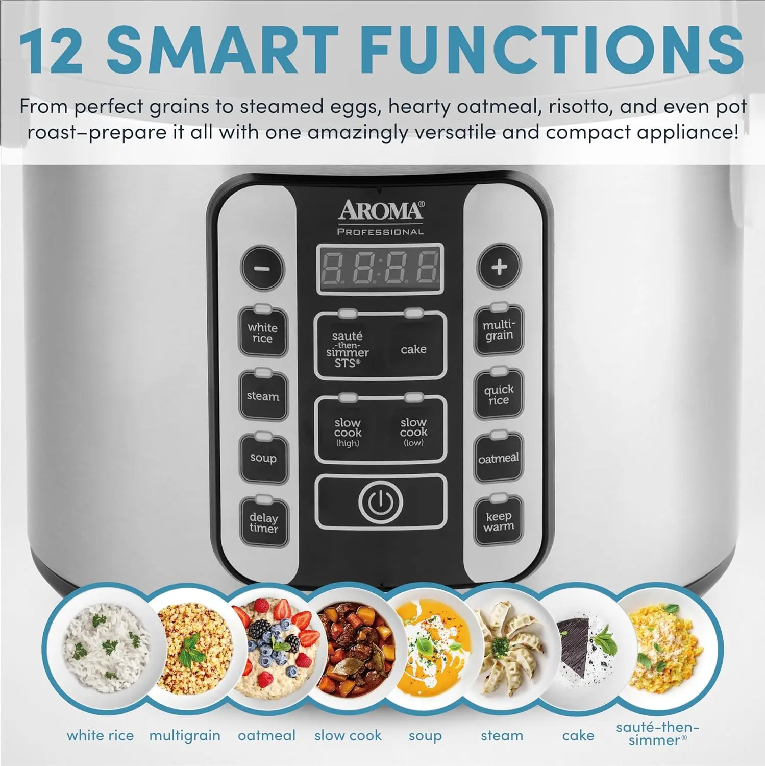Professional 20-Cup (Cooked) / 5Qt. Digital Rice Cooker, Steamer, and Slow Cooker Pot with 10 Smart Cooking Modes 5