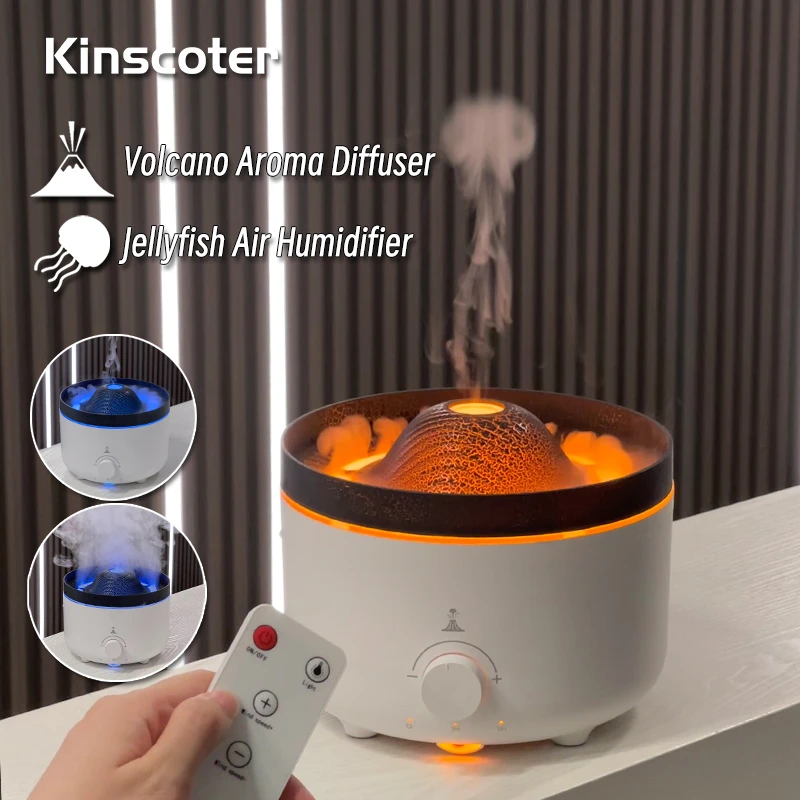 Volcanic Flame Aroma Diffuser Essential Oil 560ml Home Air Humidifier
