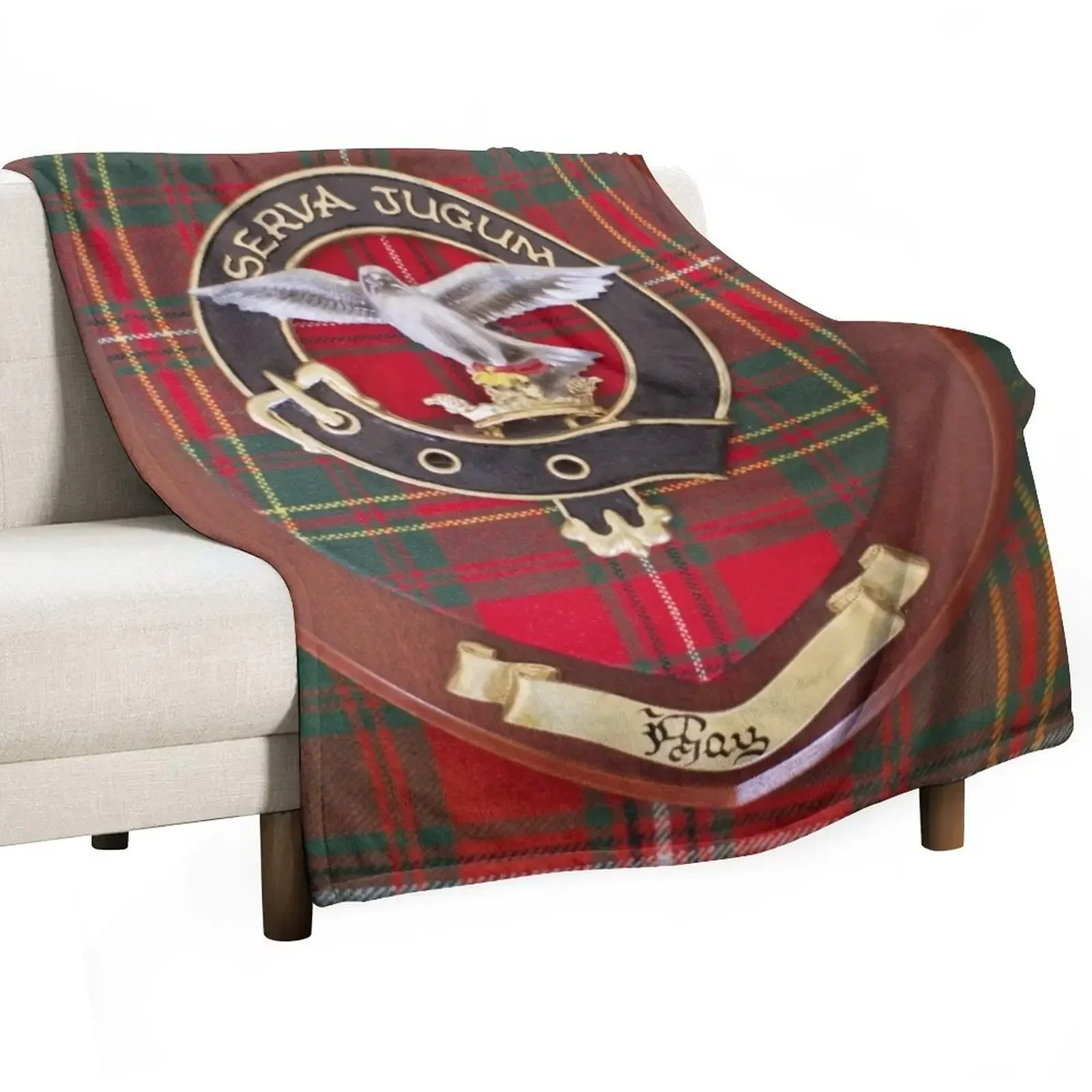 Real Clan Hay Crest On Kilt - Ancient Hay Tartan Throw Coperta Coperte Ponderate Per Coperte Regalo Divertenti E Soffici Per Bambini