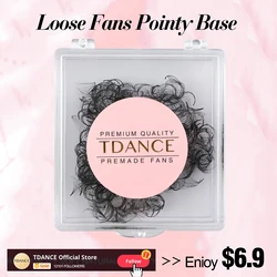 TDANCE Professional Pointy Base Premade Volume Eyelash Extensions - 15mm (10D)