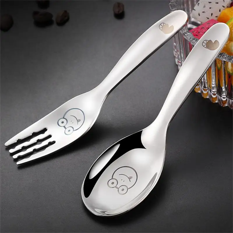 Kids Silverware with Silicone Handle Childrens Safe Flatware Toddler  Utensils Baby Spoons and Forks Set Stainless Steel Cutlery - AliExpress