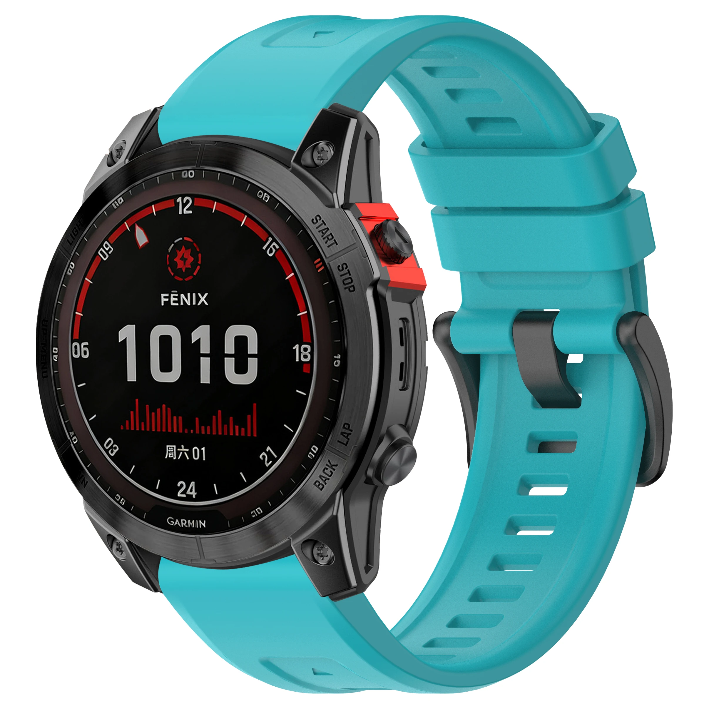 Premium Silicone Watch Strap - 22/26mm, Universal Fit