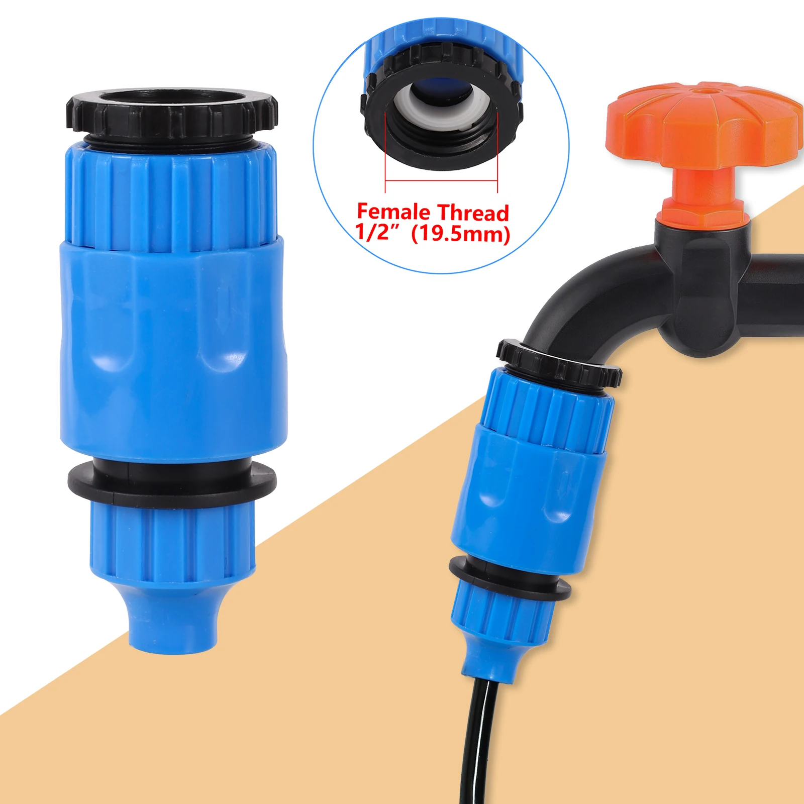 Connettori per tubi flessibili da 1/2'' attacco femmina silverline