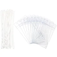 10 Pcs Transparent Luggage Tag Suitcase Tags Sleeve Cruise Ship Essentials Pvc Clear Badge Holder Boarding Pass Travel Id 1