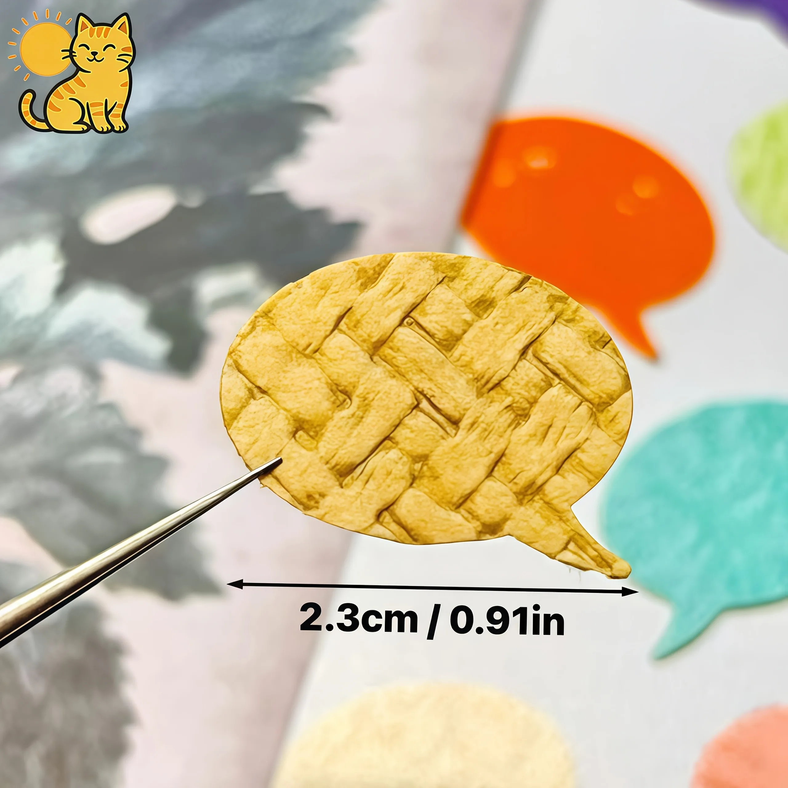 Fustella Decorativa a Forma di Bolla di Parole per Scrapbooking, Creazione di Biglietti Fai-da-Te, Album Fotografici - Strumento Artigianale per Bambini - immagine 2