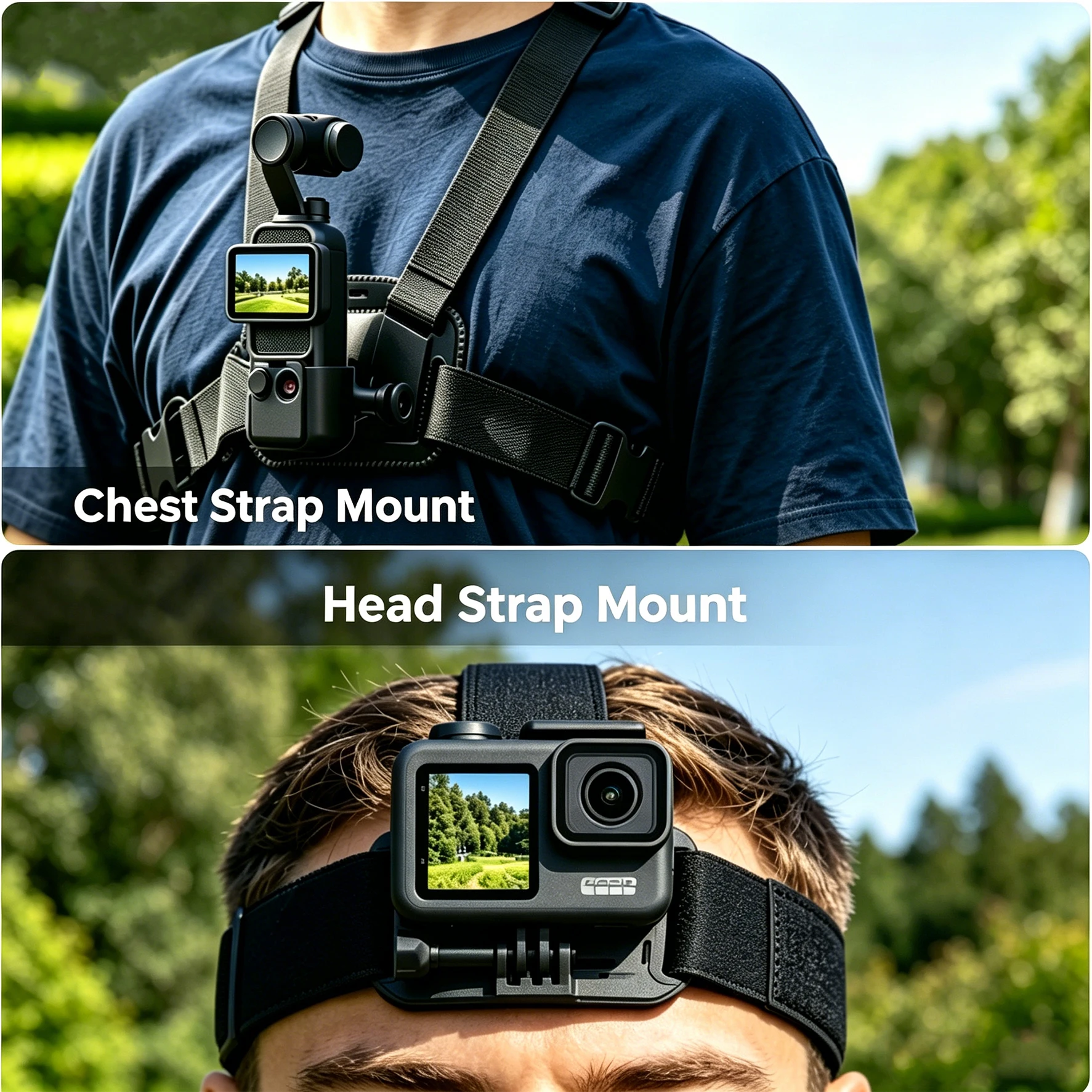 Kit di Accessori per Action Camera Compatibile con GoPro Hero 13/12/11/10/9, Insta360 X5/X4/X3, DJI Osmo Action 6/5PRO/4/3 Nano - immagine 4