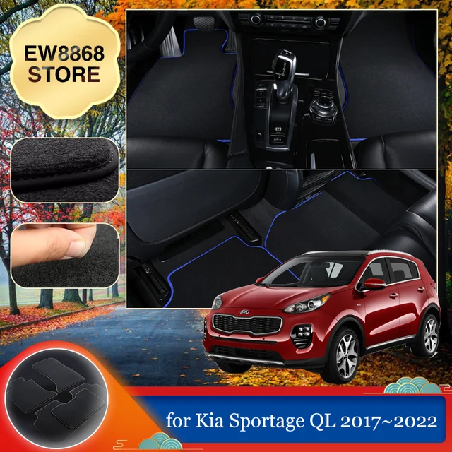 Doppel schicht Leder 3D innen Teile Angepasst Auto Boden Matte Für Kia  Sportage 3 4 2019 2021 2020 Teppiche Teppich pads Zubehör - AliExpress