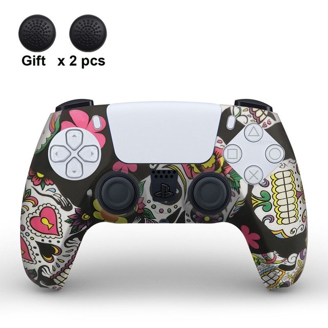 Cover Silicone For SONY Playstation 5 For PS5 Accessories Controller Rubber Case For PS5 joysticks Thumb Grips Caps