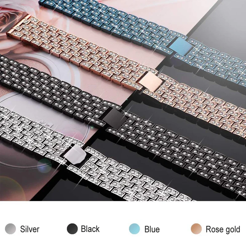 Elegant Diamond Metal Bracelet with Protective Case