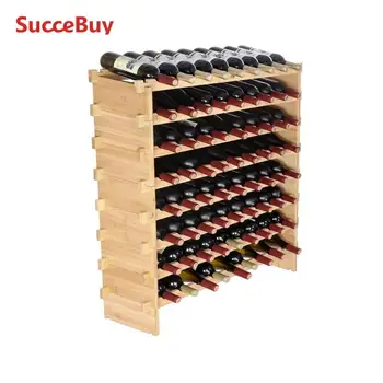 48/72 Bottle Stackable Modular Wine Rack Free Standing 1
