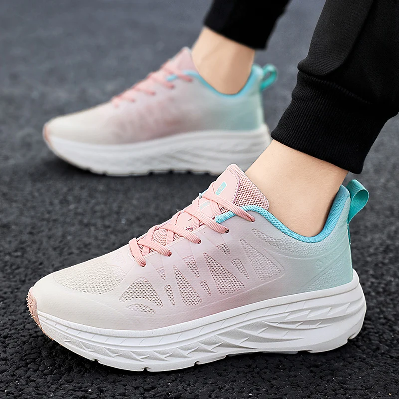 

New Fashion Ultralight Running Shoes Leisure Men Cushion Jogging Sports Sneakers Men Trendy Outdoor Walking Shoes Male Footwear