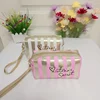Portable striped makeup bag, small size, high-value handbag, mini portable makeup storage bag, waterproof women's bag cs013 2