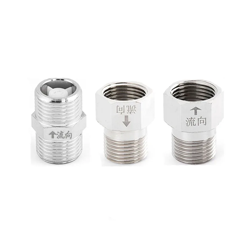 1Pcs 1/2" Male Female Thread Brass Check Valve One Way Non-return Valve For Water Tank Water Heater Toilet Pipe