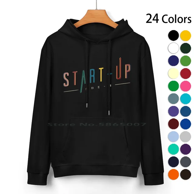 Start-Up (????) K-Drama Design Pure Cotton Hoodie Sweater: The Perfect Fashion Statement for Casual Days