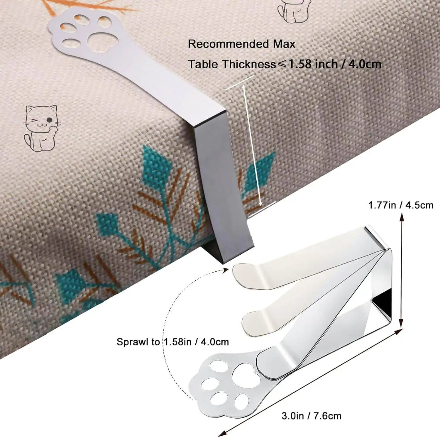 Tablecloth Clips And Holders 2pcs Large Spring Loaded Table Cloth Cover  Clips Stainless Steel Tablecloth Holder Clamps~p141251332 Table Cloth Clip