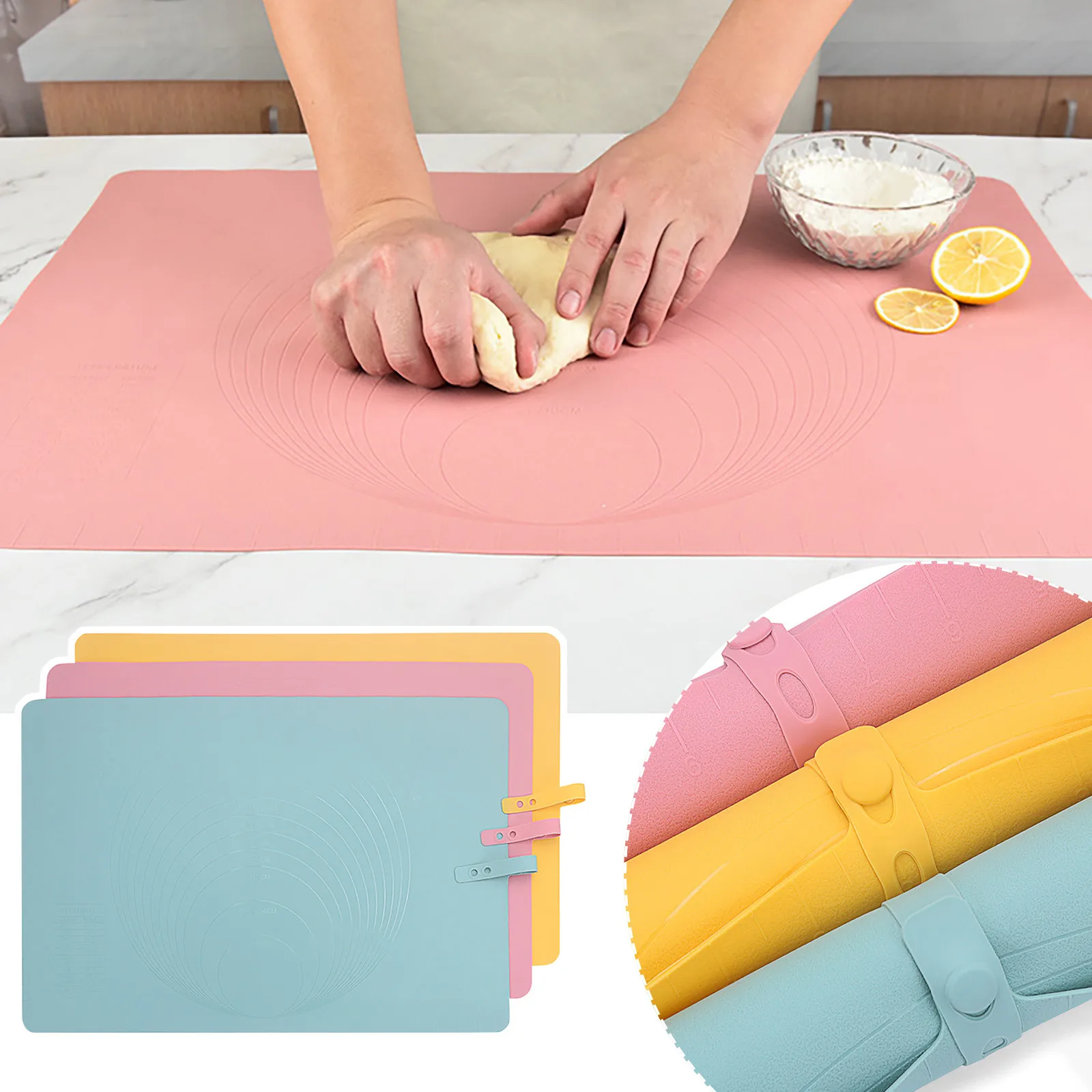 Extra Large Kitchen Silicone Pad, Extra Large Silicone Baking Mat, Extra  Large Kitchen Silicone Pad for Baking, Multifunctional Non Slip Non Stick