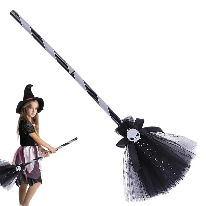 Toddler Witch Hat and Broom Halloween Costume