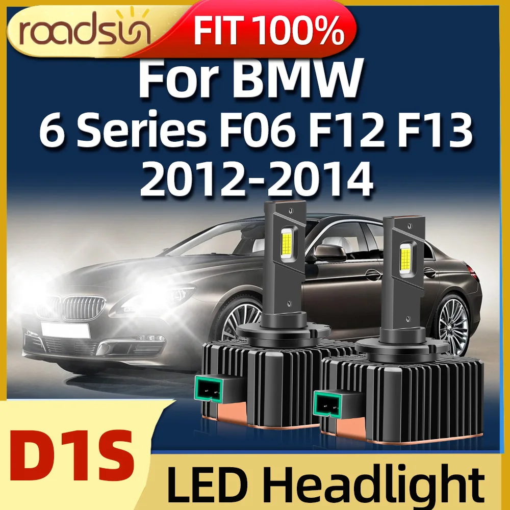 

LED Headlights HID D1S Bulb 120W 45000LM Car Light Turbo Lamp 6000K Automobile For BMW 6 Series F06 F12 F13 2012 2013 2014