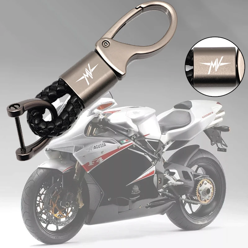 Per Mv Agusta F3 675 800 Brutale 800 1000 Accessori Logo Personalizzato Portachiavi In Corda Intrecciata Per Moto Portachiavi In Metallo Per Mv Agusta