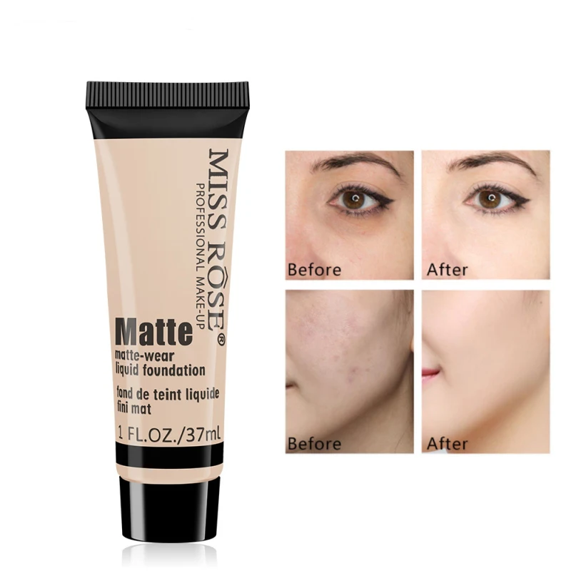 Professional Foundation Make-up Repairing Concealer Cream Matte-wear Liquid Foundation Lasting Waterproof Cosmetic liquid foundation