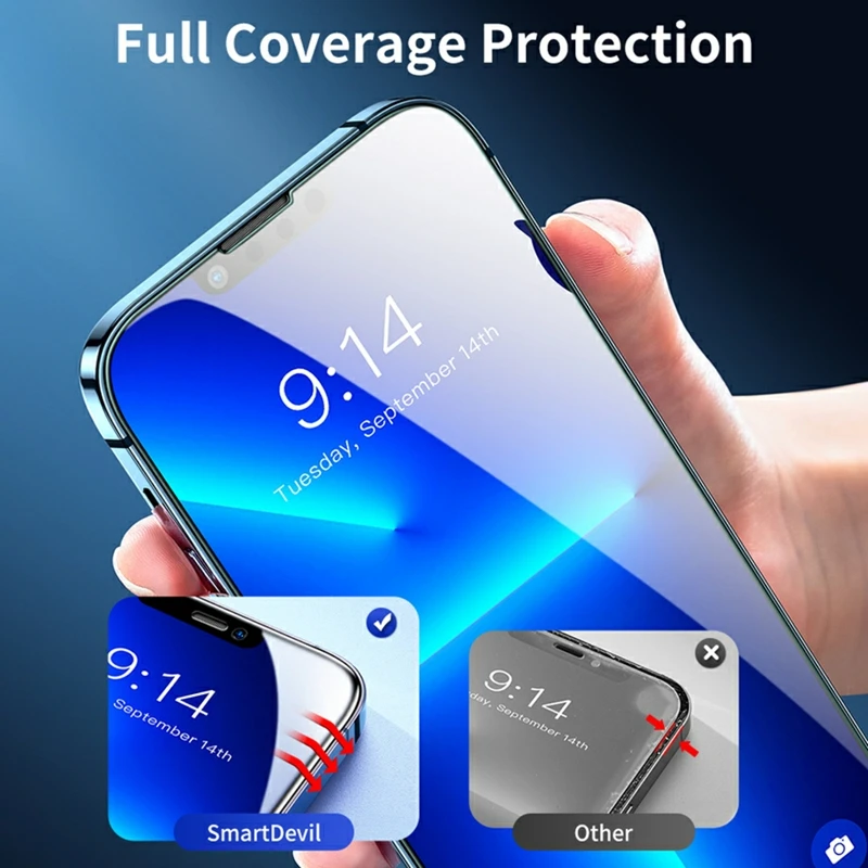 4PCS 60D Full Cover Protective Glass For IPhone 15 11 X XR XS MAX 6 7 8 Plus Screen Protectors On iPhone 13 12 Mini 14 Pro Glass