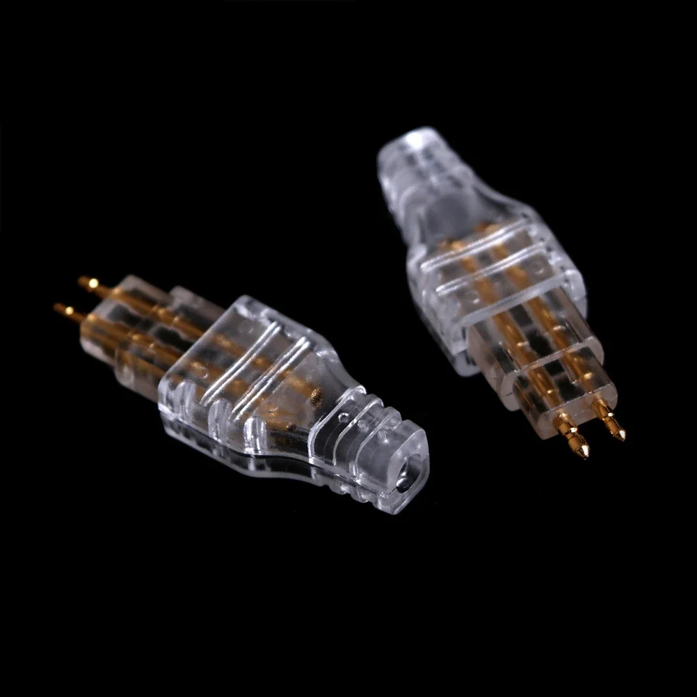 1Pair Gold Plated Plug Connector Signal Transfer For DIY HD650 HD600 HD565 HD580 HD414