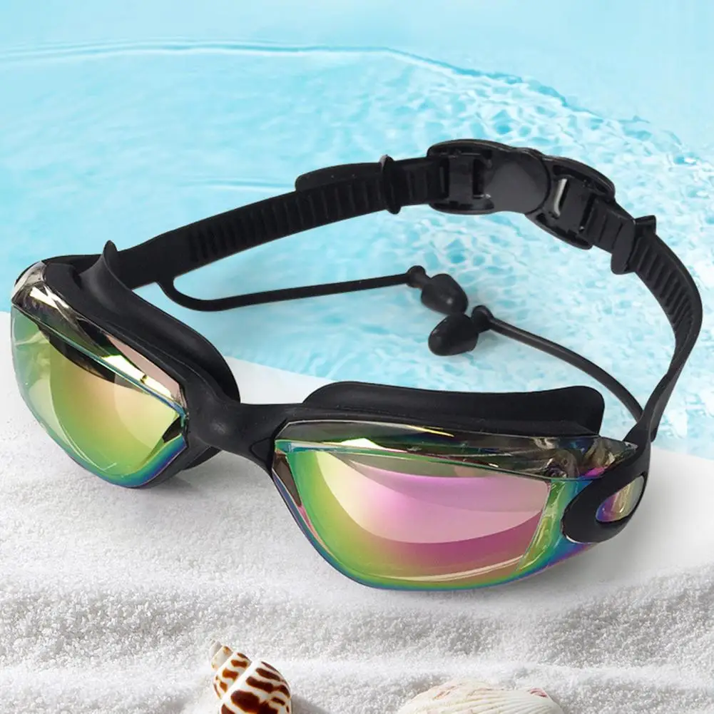 Swimming Glasses Adjustable Ultra-light PC Polarized Swimming Goggles Mirrored Wide Vision Swim Goggles For Women