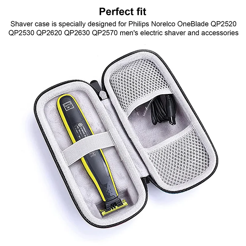 Geeignet für EVA-Rasierer-Aufbewahrungsboxen, passend für Philips OneBlade Rasierer, wasserdicht, stoßfest, verschleißfest. – Detail 5