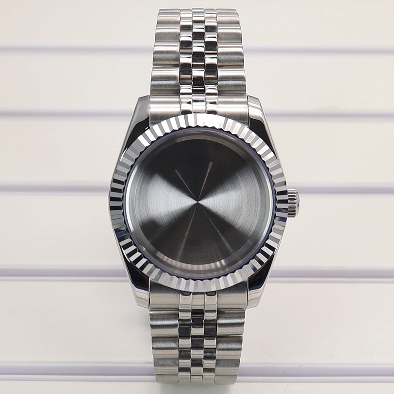 Premium Sapphire Crystal Watch Case with 5-Link Strap