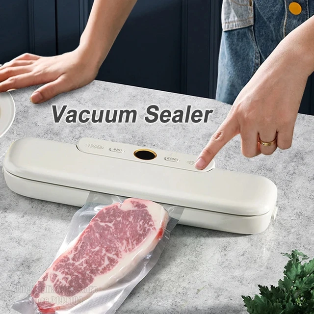 Kitchen Vacuum Food Sealer With 10pcs Food Seal Bags Automatic Electric Food  Vacuum Sealer Packaging Machine 220v 110v - Vacuum Food Sealers - AliExpress