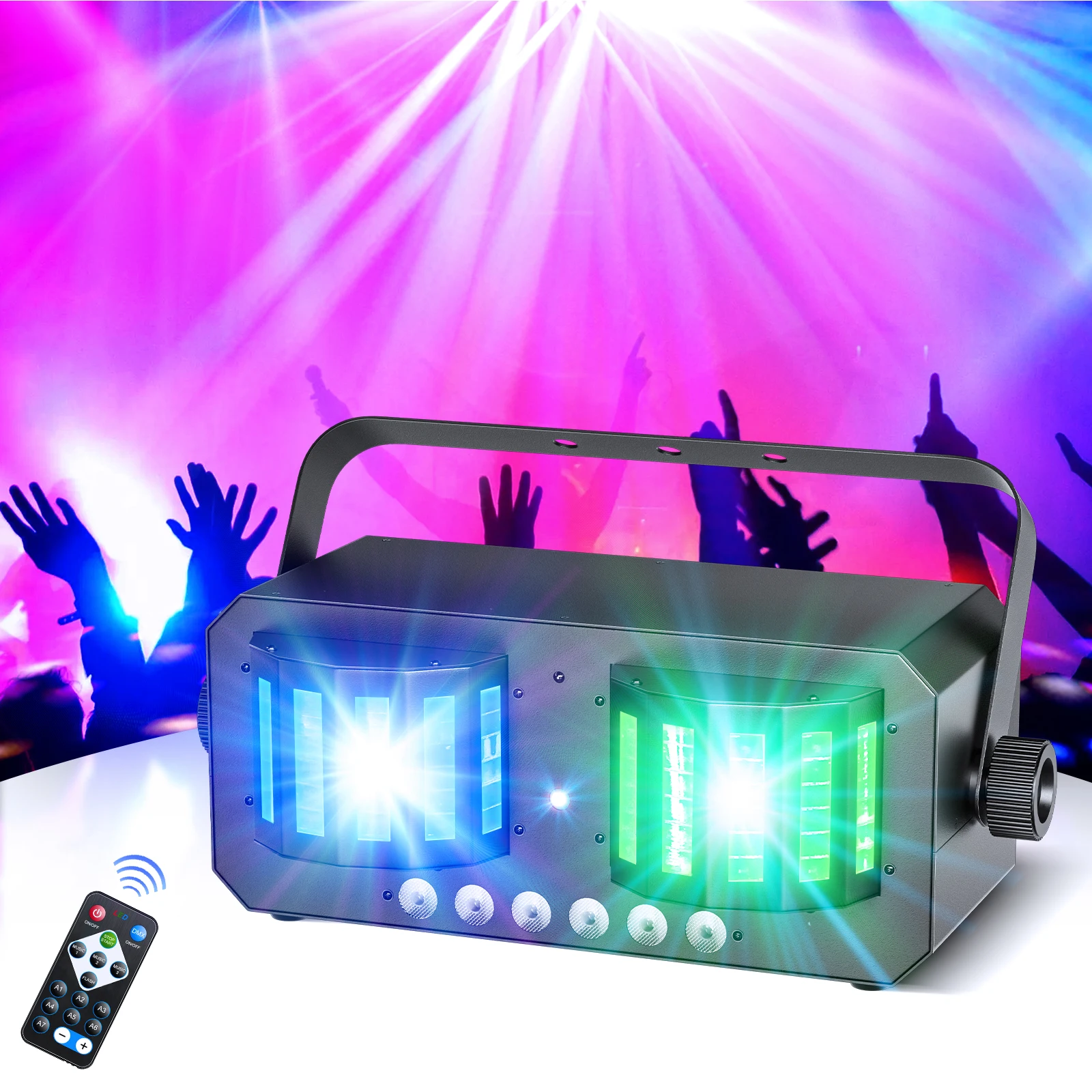 30W Laser Strobe Light Double-headed Induction HOLDLAMP Suitable for DJ Shows Concert Parties Bars KTV