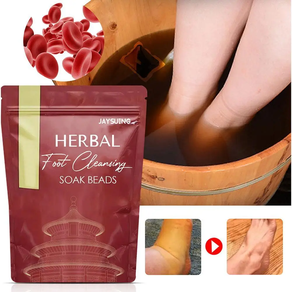 10Pcs Natural Herbal Foot Cleansing Soak Gel Beads Slimming Foot Bath