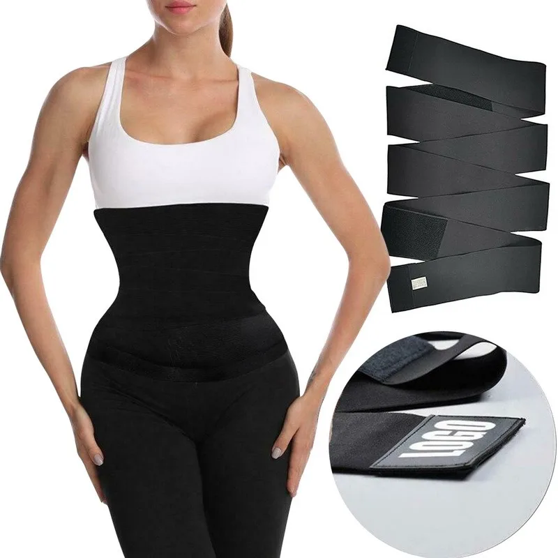 

Snatch Me Up Bandage Wrap Waist Trainer Shaperwear Belt Women Slimming Tummy Belt Corset Top Stretch Bands Cincher Body Shaper