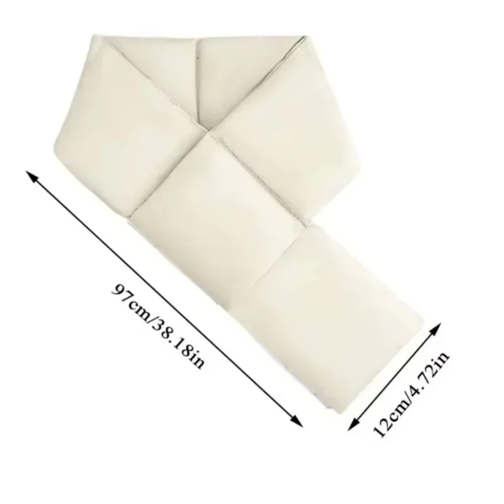 Simple Fashion Down Cotton Winter Mouth Loan Scarf Warm Thickened Down Cotton Scarf Soft Windproof Skiing Scarve Women Men 6