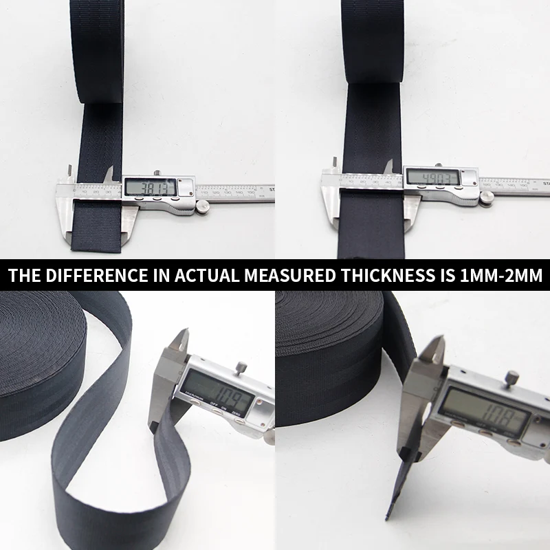 Truck Binding Strap Brake Rope Wear-resistant Black Flat Belt Rope Car Seat Belt Strap Cargo Binding