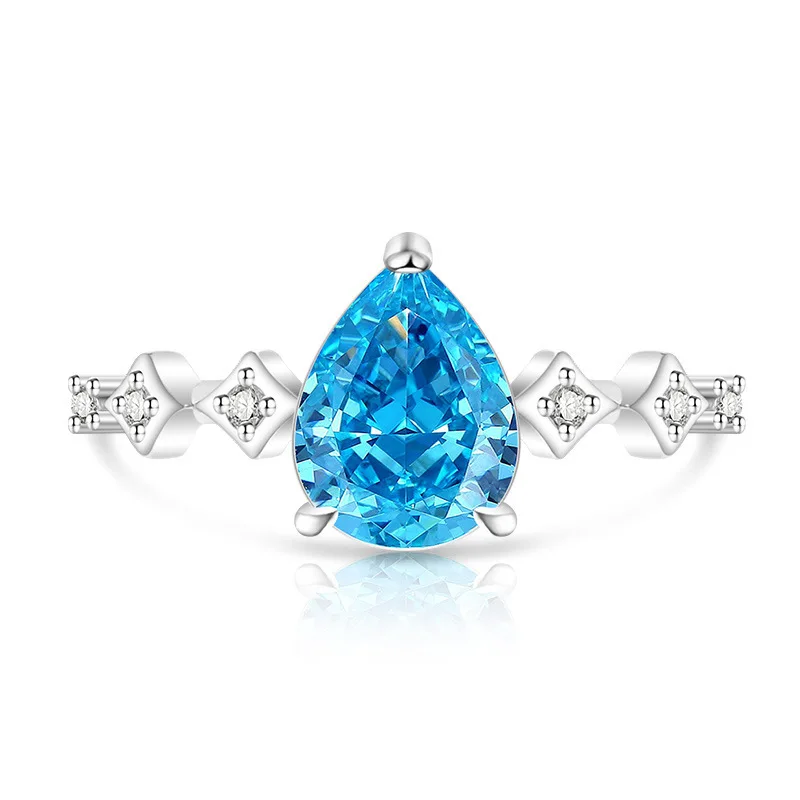 Elegant Adjustable 925 Silver Gemstone Ring for Women – Perfect for Any Occasion