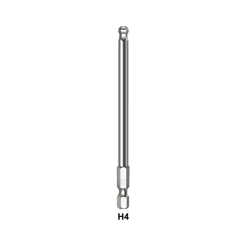 1pc Kugel end schrauben dreher Bit legierter Stahl metrischer Sechs kant bohrer langes magnetisches Treiber bit h1.5/h 2/h 2.5/h3/h4/h5/h6/h8/h10 Handwerkzeuge – Detail 12