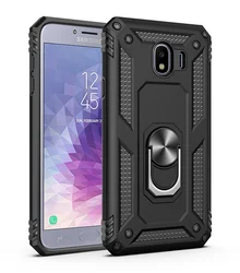 Luxury Armor Soft Shockproof Silicone Bumper Hard Case - J4 Plus 2018 J415 (Black)