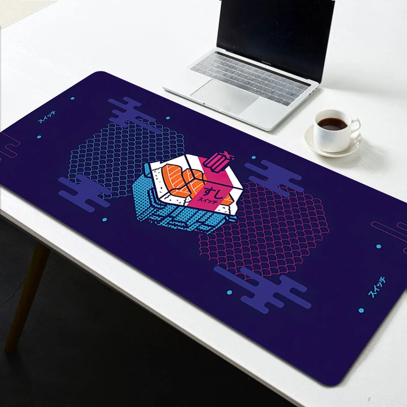 

Switch Black Mouse Pad Sushi Suitchi Deskmat Gamer Keyboard Mousepad Gaming Accessories Computer Table Rubber 900x400Mouse Mats