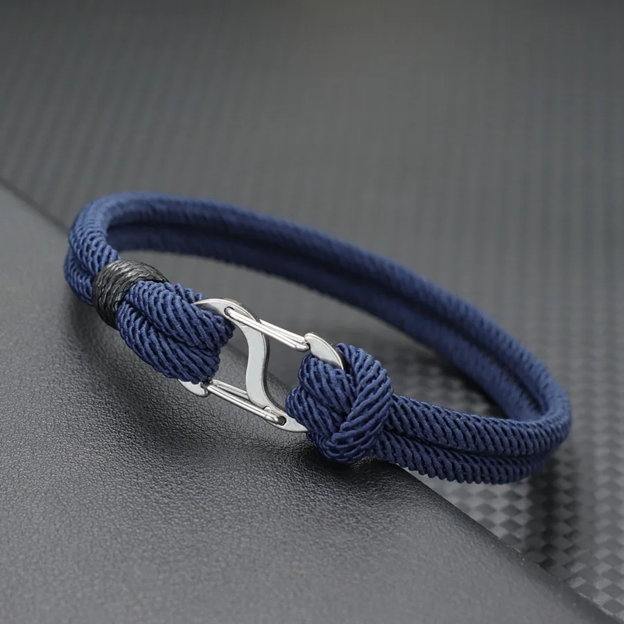 Stainless Steel Milan Cord Chain Bracelet for Men