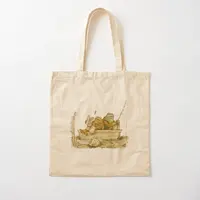 Frog And Toad Cotton Edo Canvas Bag Unisex Handbag Fabric Ladies Tote Grocery Fashion Printed Casual 1