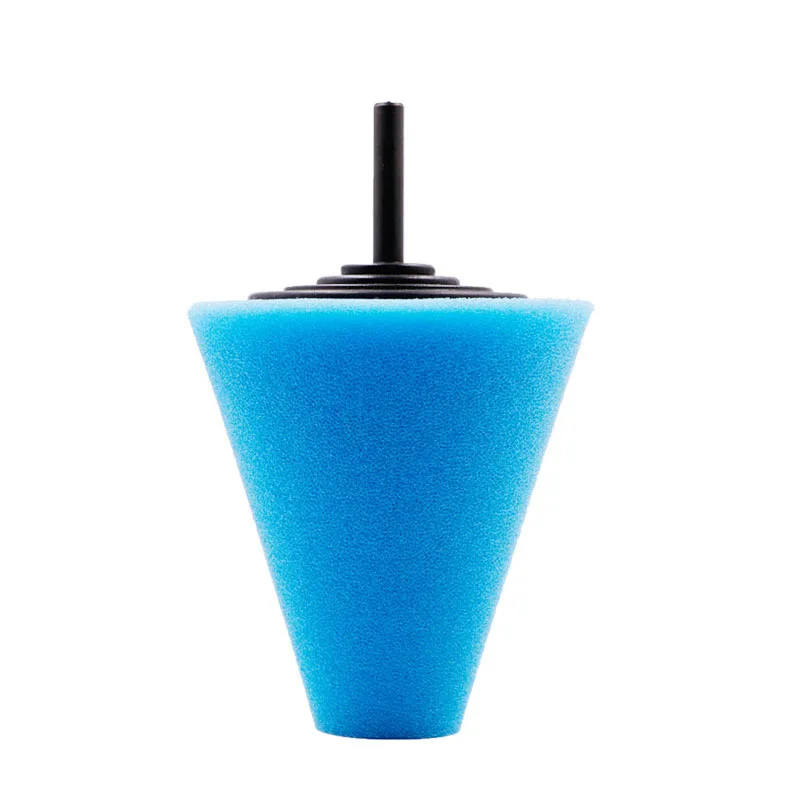 Auto Wheel Polishing Sponge Electric Drill 3inch Burnishing Ball Polishing Cone Car Hub Buffing Sponge Pad