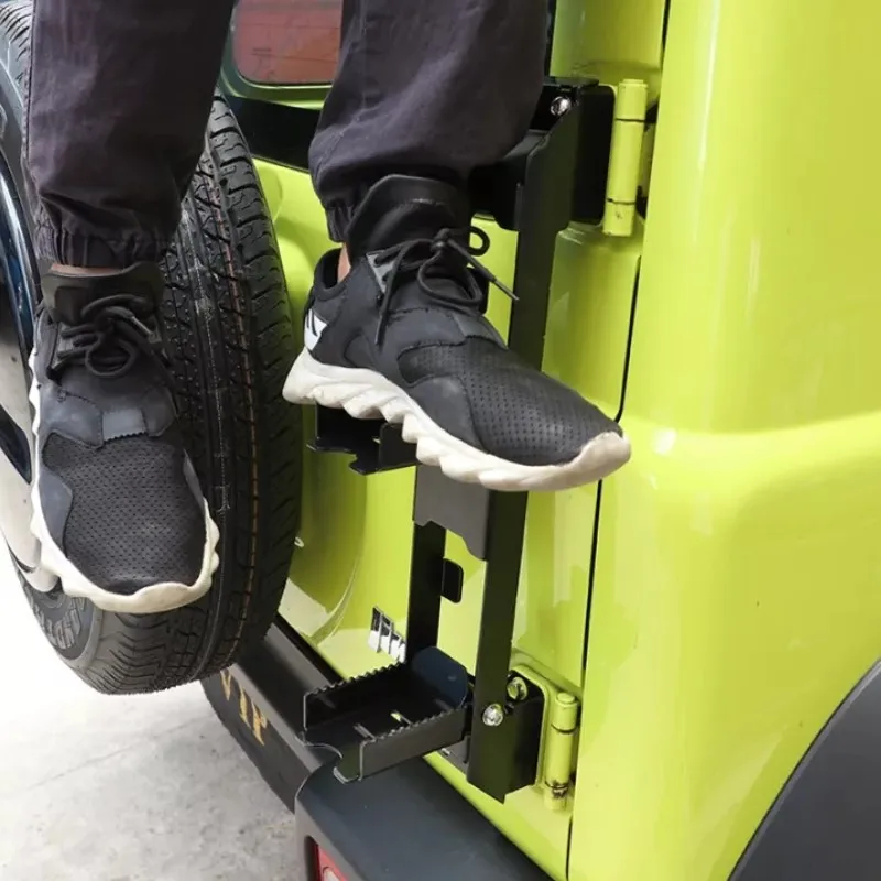 Car Foldable Rear Ladder Tailgate Pedal Step car ladder road accessories ladder for Suzuki Jimny JB64 JB74w Rear Ladder Accessories