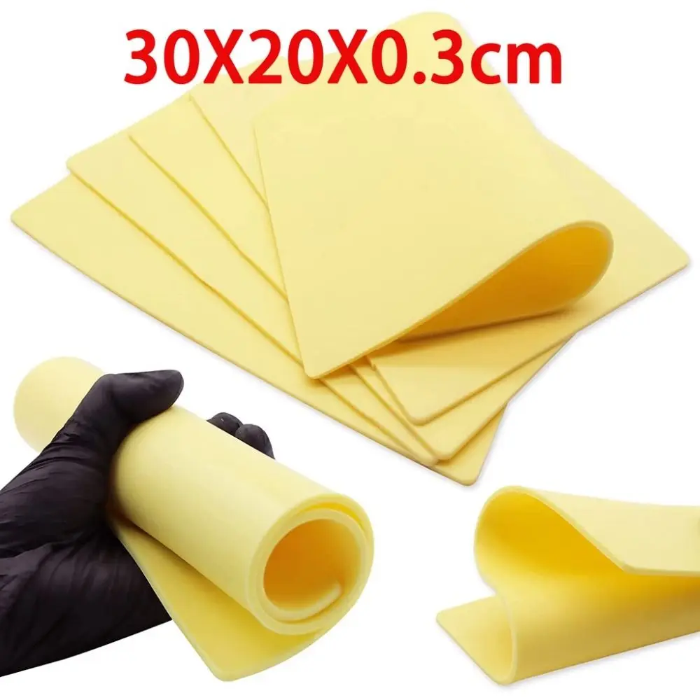 

3MM Thick Tattoo Practice Skin A4 Permanent Makeup Double Sides Fake Skin Silicone Big Size Tattoo Accessory Eyebrow Training