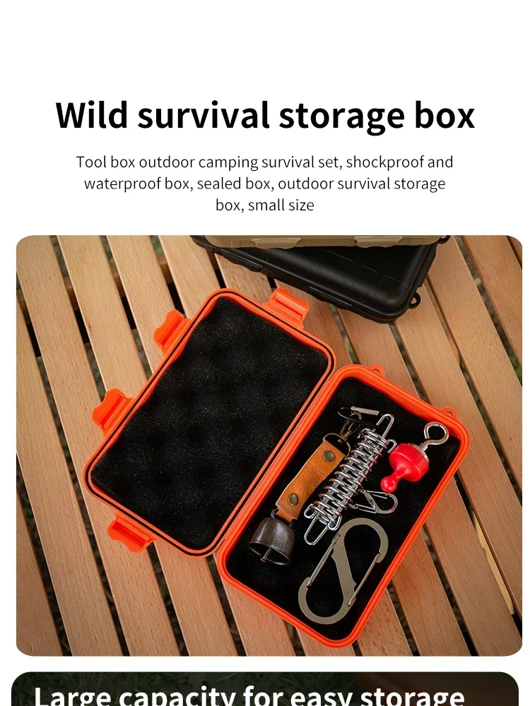 Small Gadget Camping Outdoor Survival Box Shockproof Waterproof Sealed Storage Small Size
