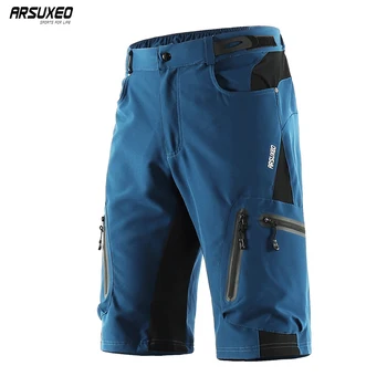 ARSUXEO – short de cyclisme pour hommes, résistant à l'eau, coupe ample, pour Sports de plein air, vtt, descente, vélo, 1202