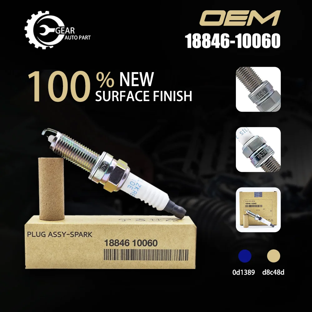 Spark Plug 4pcs 18846-10060 SILZKR6B10E Spark Plug for Hyundai I30 IX35 IX40 Kia Rio Soul Accent Veloster Solaris 18846 10060